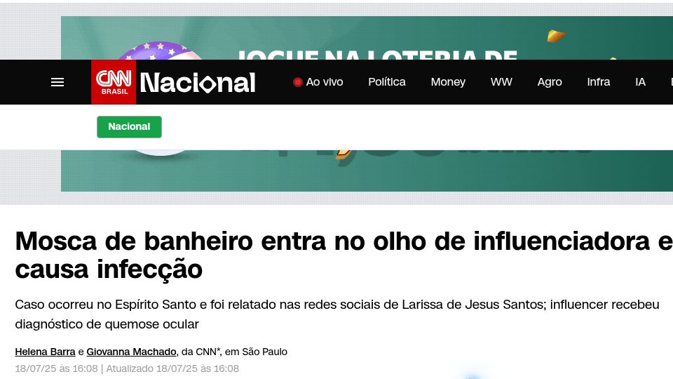 Reportagem da CNN Brasil com participação do Dr. Hallim Féres Neto, em 18 de julho de 2025