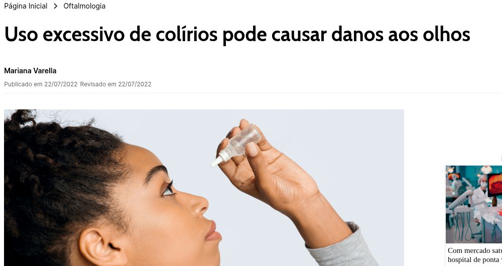 midia drauzio colirios 20220722
